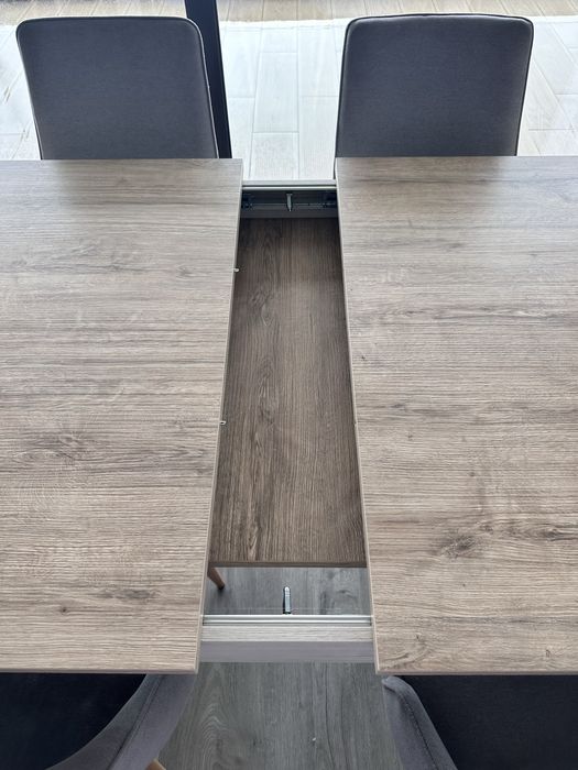 Mesa de jantar extensível 6/8 pessoas + 6 cadeiras