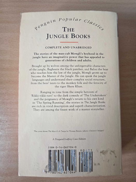 Livro "The Jungle Books" de Rudyard Kipling