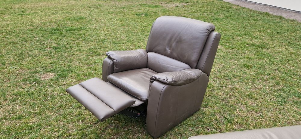 Skórzane fotele z relaxem