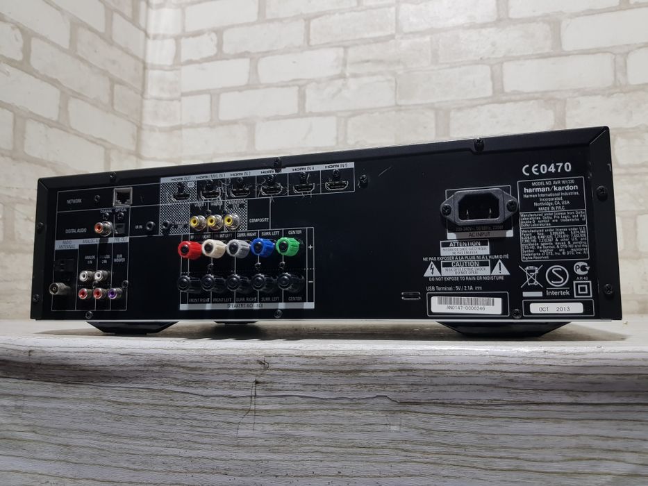 Пульт!5.1 AV ресивер Harman/Kardon AVR 161, +1., *5x85 Вт, Bluetooth,HDMI USB 3D