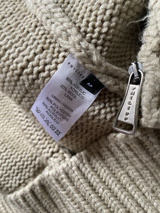 Philipp Plein кофта с меховым капюшоном зип худи оригинал