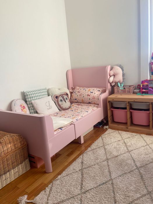 Cama de criança extensível + colchão com molas ensacadas - como NOVOS!