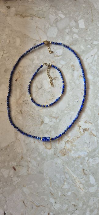Lapis lazuli komplet biżuterii