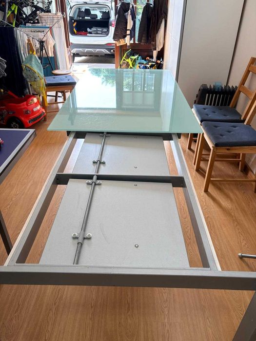 Mesa de Vidro Extensível