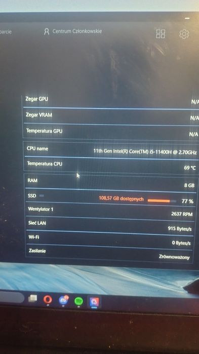 Laptop msi MSI GF63 Thin 11UC-213XPL