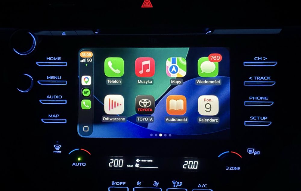 CAŁA POLSKA Instalacja Apple CarPlay i Android Auto Toyota Rav4 Corolla Camry