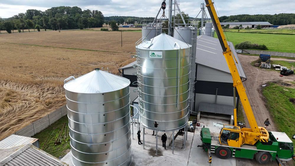 Silos Zbożowy Silosy Paszowe 110/135/155/177/220 t Nowe Producent