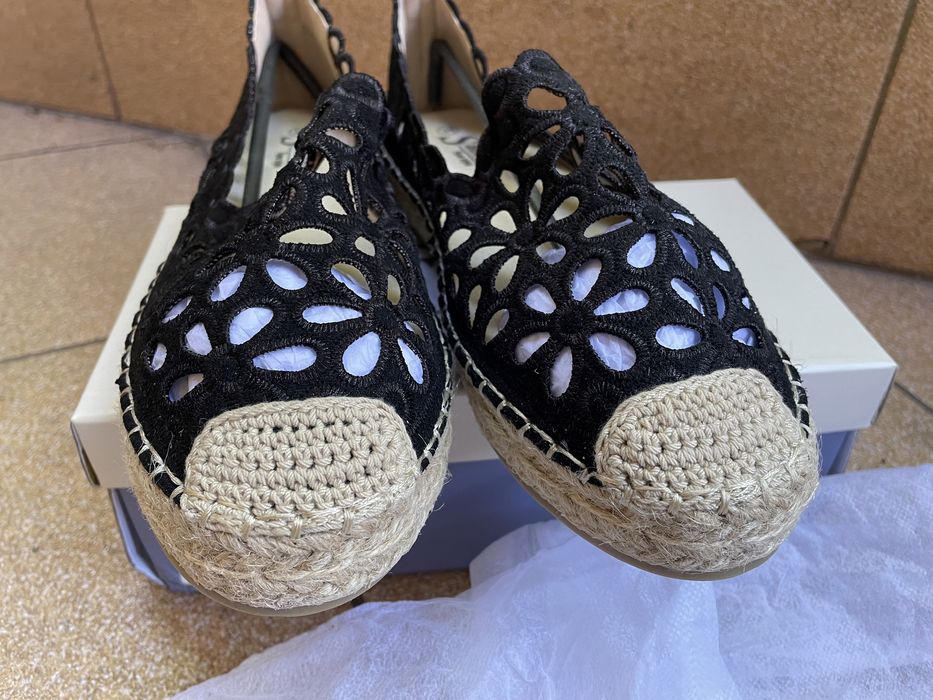 Nowe damskie espadryle ażurowe
