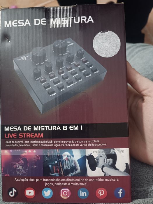 Mesa de mistura 8 em 1