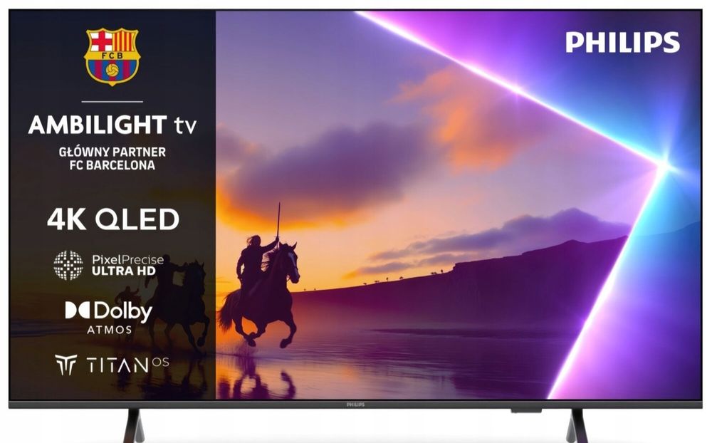 Tv 55cali philips ambilight prawie Nowy na gwarancji