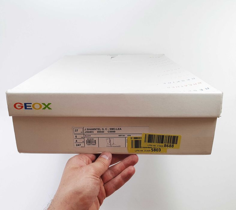 Женские сапоги GEOX J SHAWNTEL G.C 37 23.5 см 5 US черные