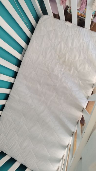 Biale łóżeczko niemowlęce 120x60 MOŻLIWY TRANSPORT