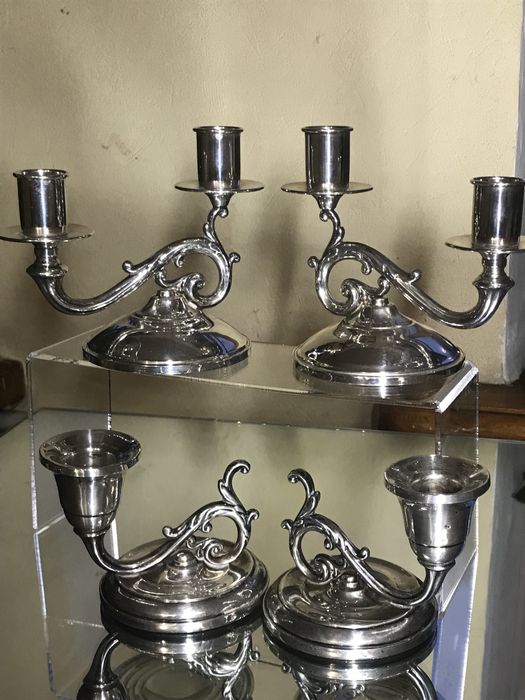 Подсвечники серебро (925) FISHER