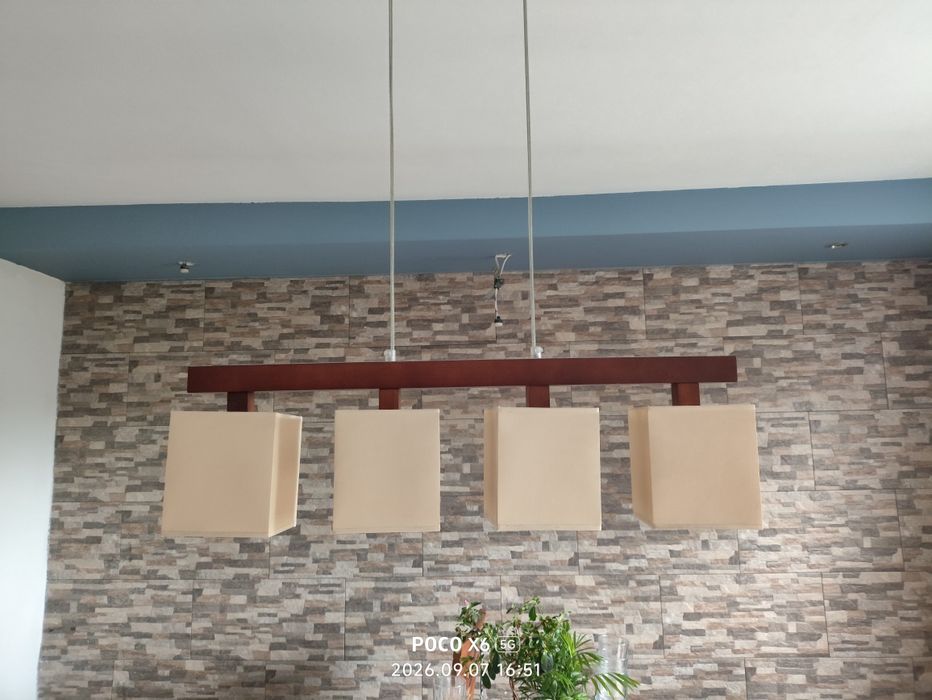 Lampa wisząca+ lampa stołowa