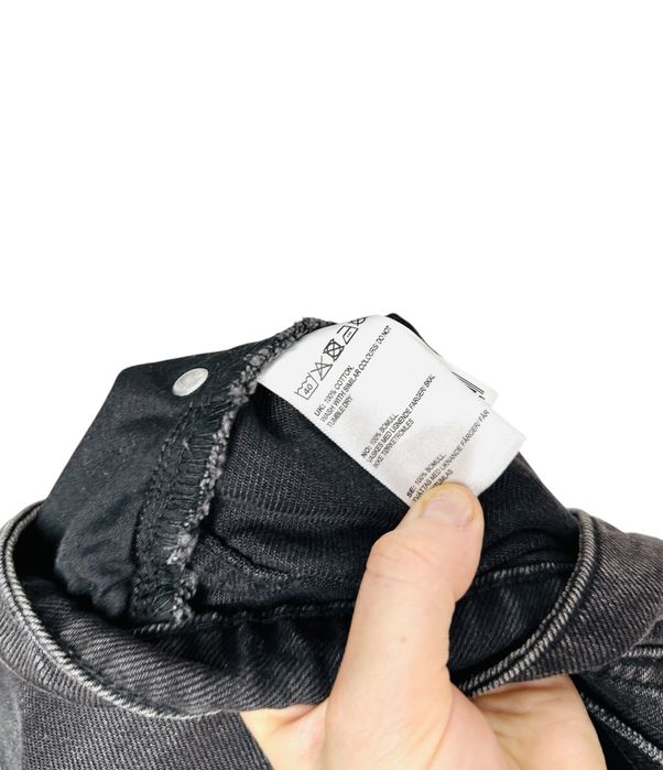 Spódnica jeansowa frayed hem A-line L