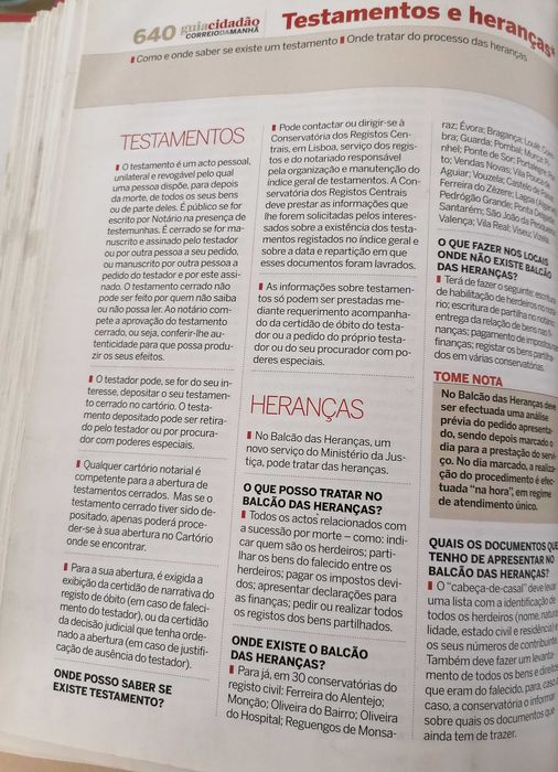 Guia do cidadão, CM, fascículos, tudo por 5€