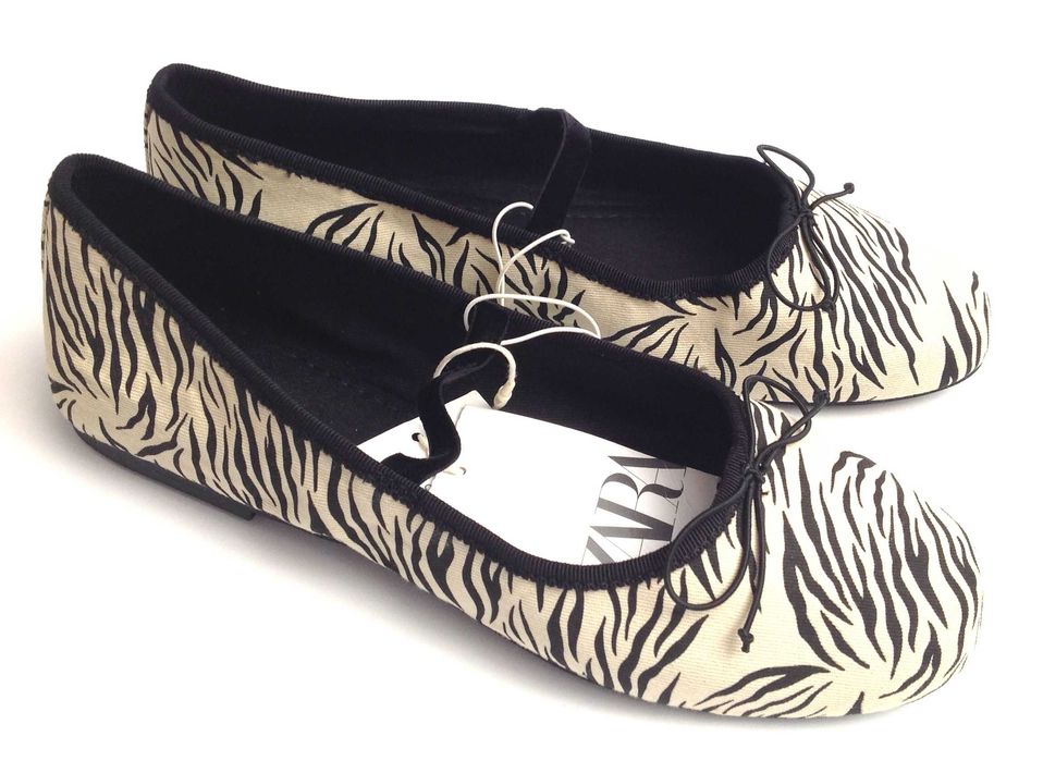 ZARA baleriny | balerinki | baletki | animal print | zebra | nowe