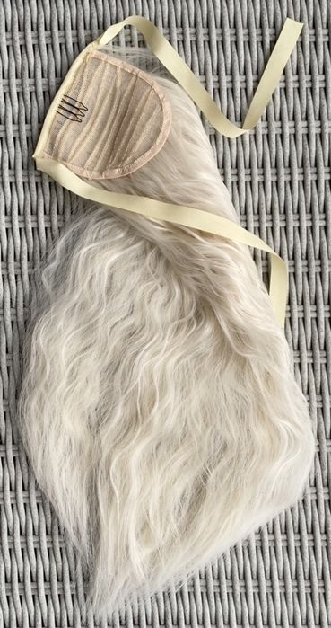 Premium Ultra włosy doczepiane, platynowy blond, kycyk, fale 224.