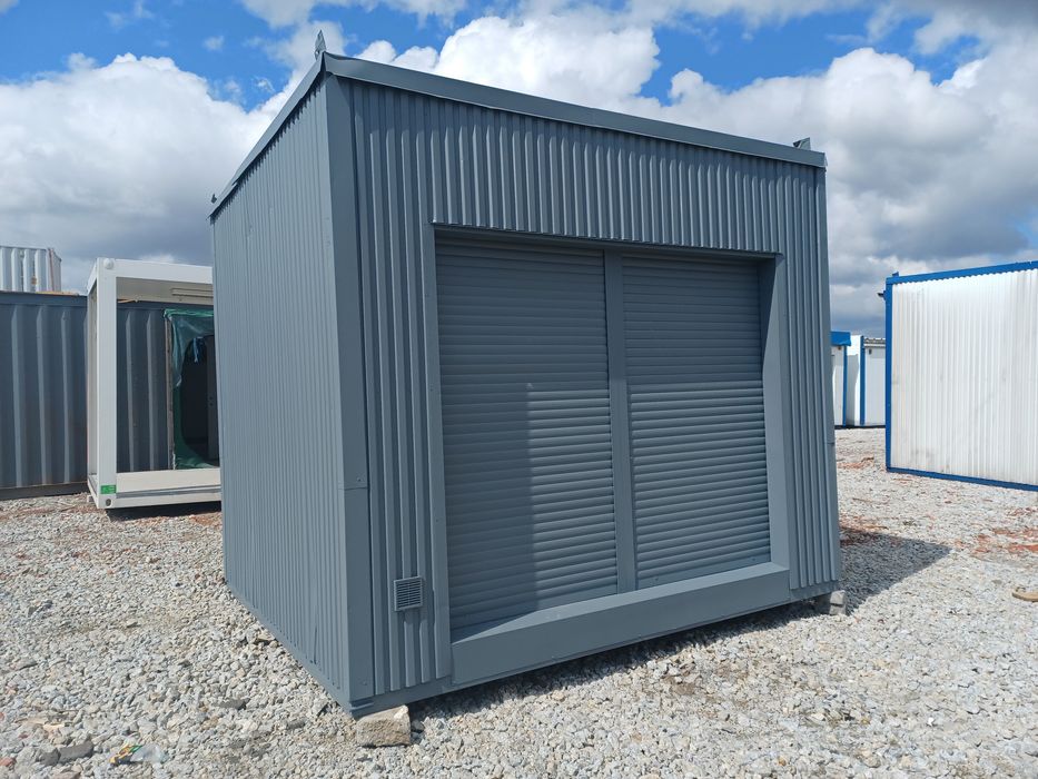 Pawilon handlowy kontener z roletami 10,5 m2