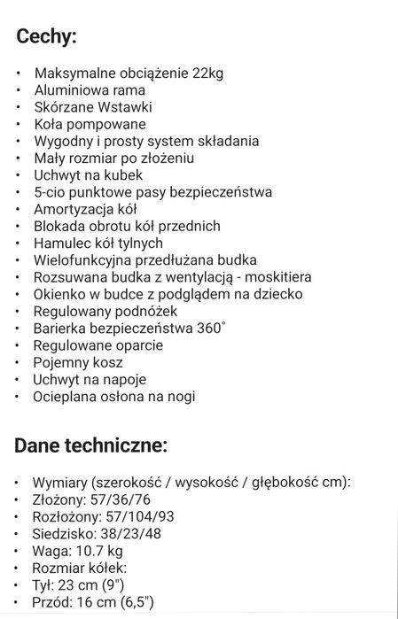 Wózek spacerowy.