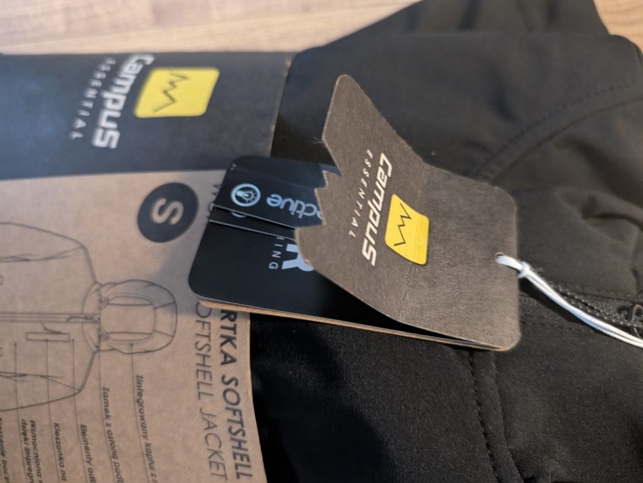 Damska kurtka Softshell nowa rozmiar S czarna Campus