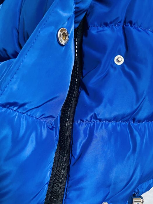 Płaszcz puchowy granat