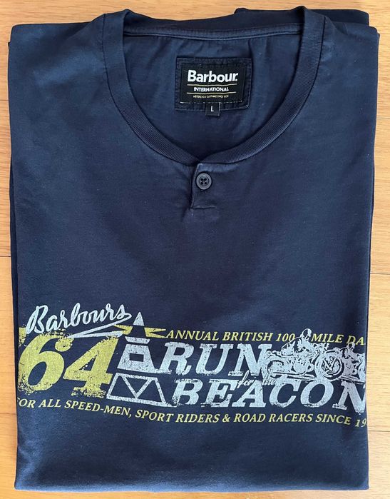 Camisola manga comprida azul marinho da Barbour - Homem - Tamanho L