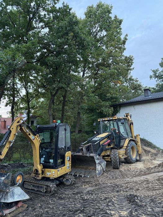 Usługi minikoparką 2t, koparko-ładowarką, doświadczony operator