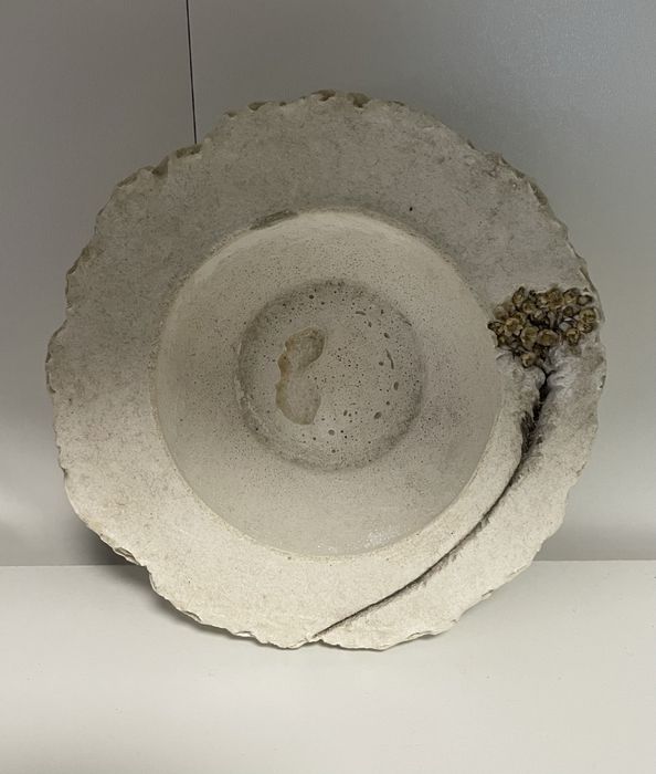 Porta Vela de barro feito à mão