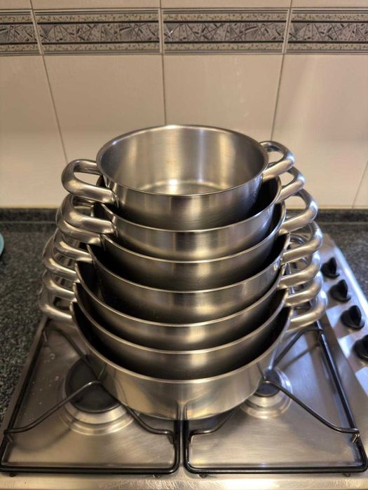 Conjunto Tachos | Panela | Púcaros INOX Silampos e Frigideira