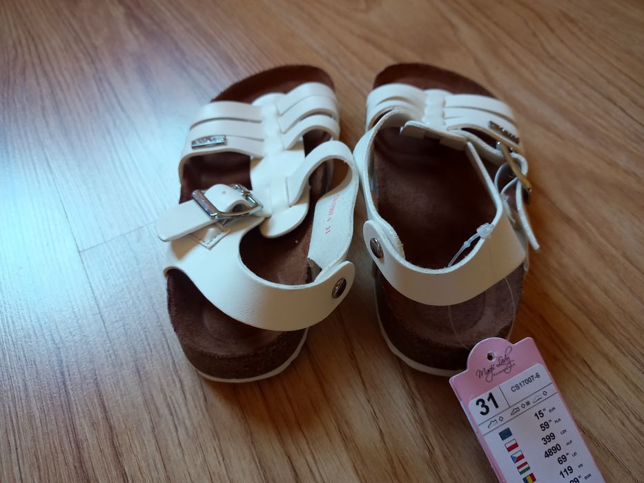 Sandały buty na korku lato 31 nowe paski