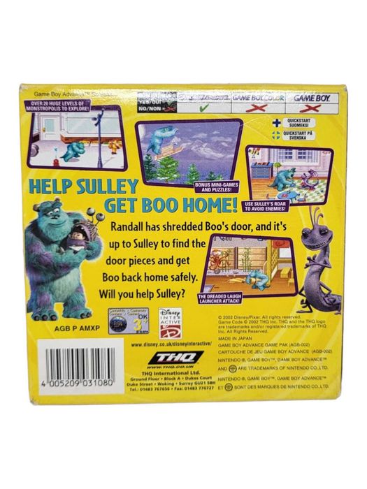 Monsters Game Boy Gameboy Advance GBA