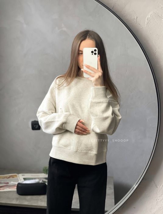 новий оригінальний жіночий світшот calvin klein jeans оверсайз фліс M