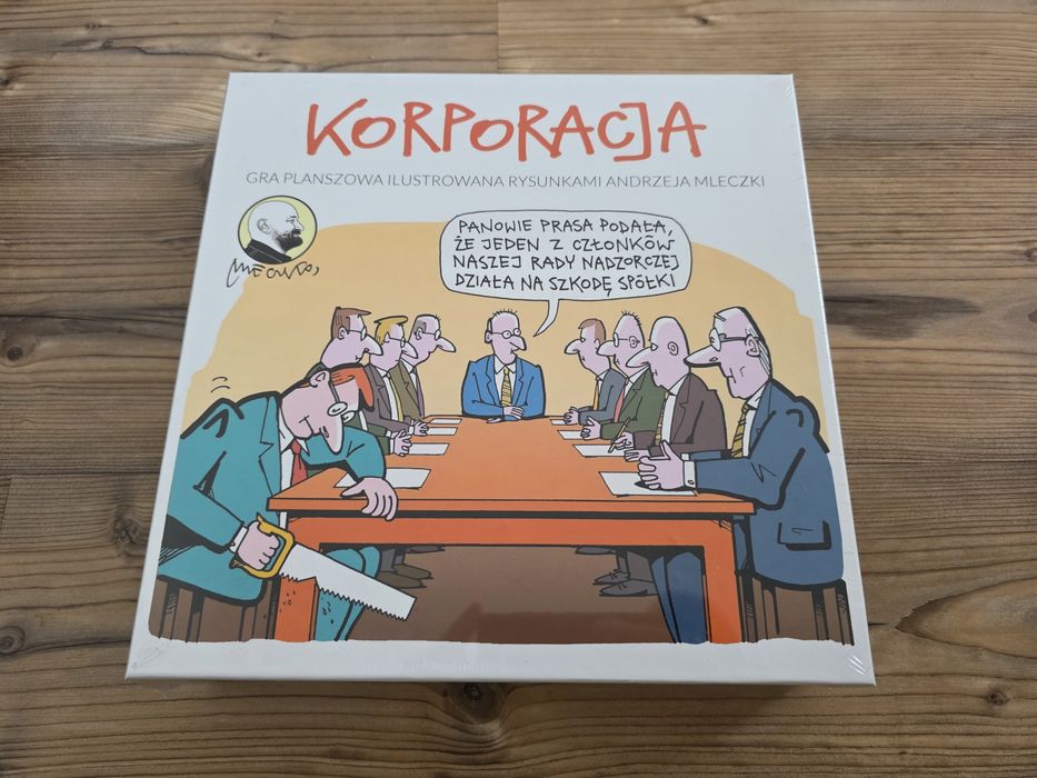 Korporacja – gra planszowa z rysunkami Andrzeja Mleczki – nowa, folia