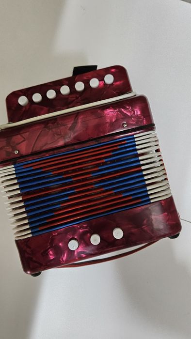 Acordeão Infantil antigo De 7 mini