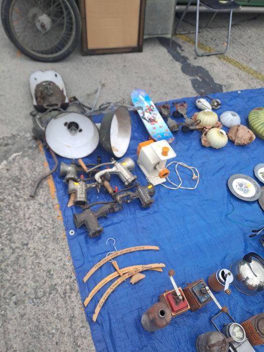 Starocia zestaw mosiądz bibeloty złom użytkowy