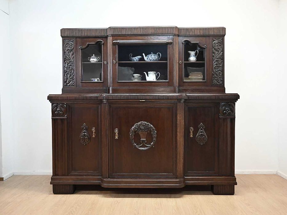 piękny masywny kredens międzywojenny 021806