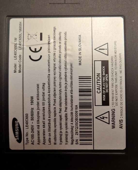 Telewizor Samsung LE40C650 40" | Seria 6 | Sprawny  + Pilot