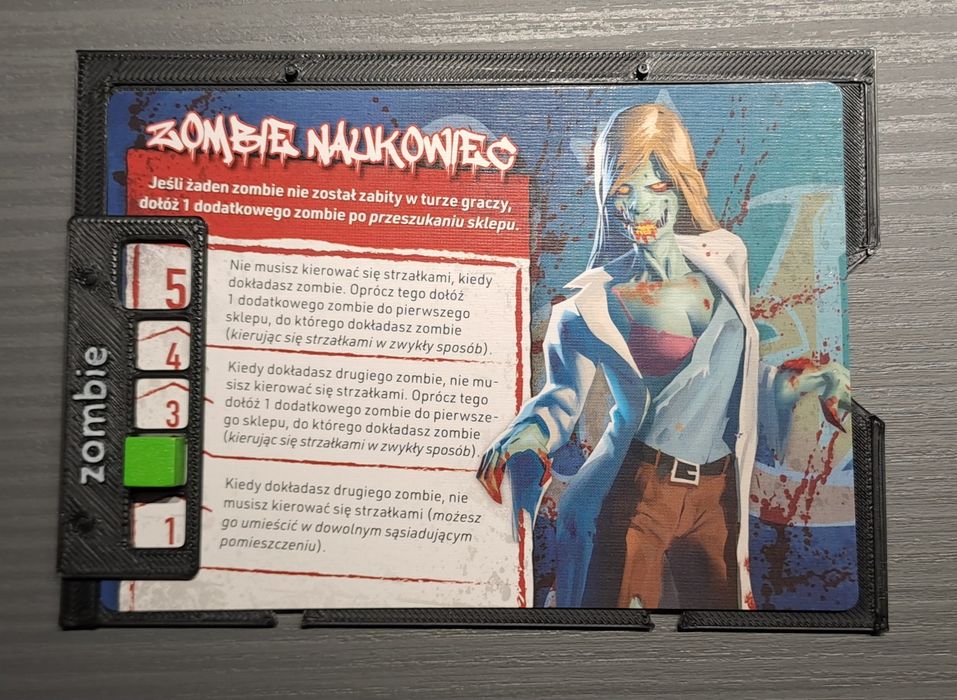 Planszetka gracza do gry Małe Epickie ZOMBIE - 1szt