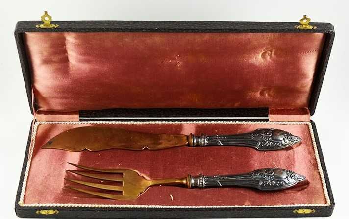 Par de Trinchantes em Prata Antiga