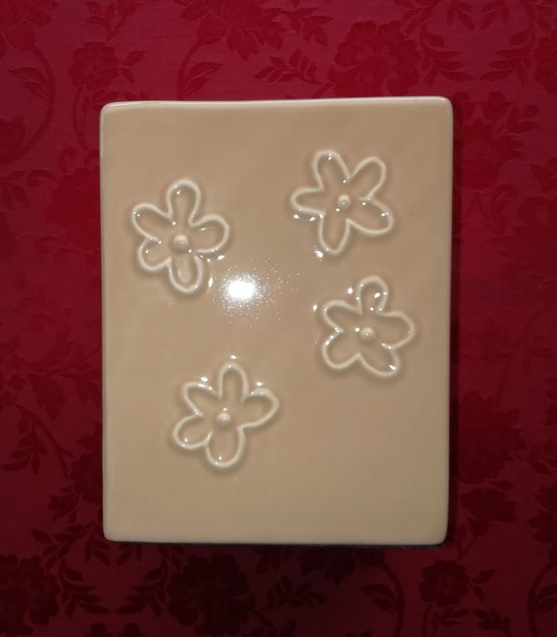 Jarra cerâmica rectangular vidrada