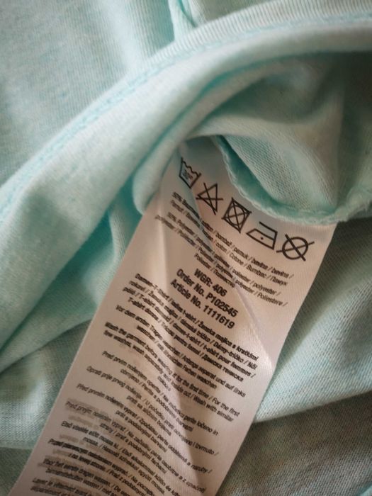 Janina 2x t-shirt turkusowy i czerwony r. 38/M