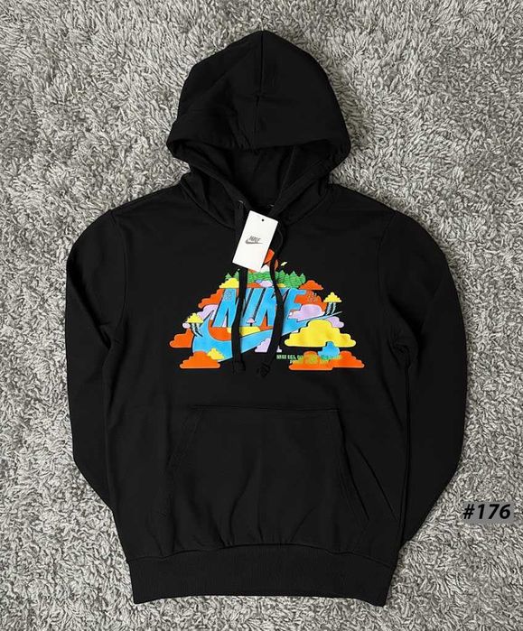 Кофта Nike Jordan — Биг Принт — Graphity — XS S M L XL — Худи Найк