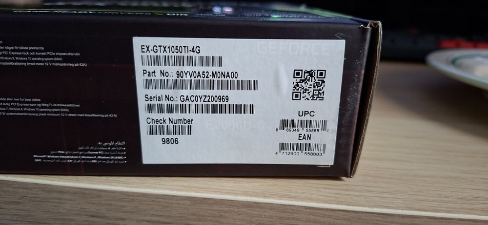 Asus GeForce GTX 1050 Ti Expedition 4GB GDDR5 (Nvidia, RTX, Gaming, 3060, 4060)