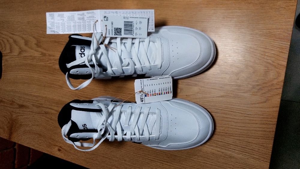 Buty białe wysokie Adidas