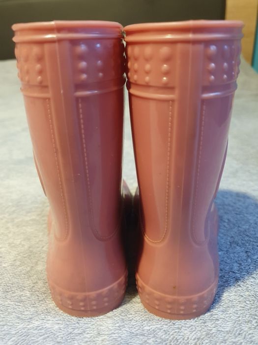 Kalosze różowe w odcieniu wrzosowym firmy Kalosze poproszę r. 21-22