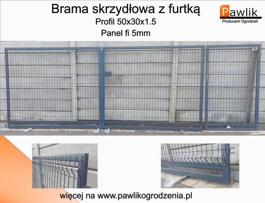 skrzydłowe suwane panelowe palisadowe z profili poziomych Producent