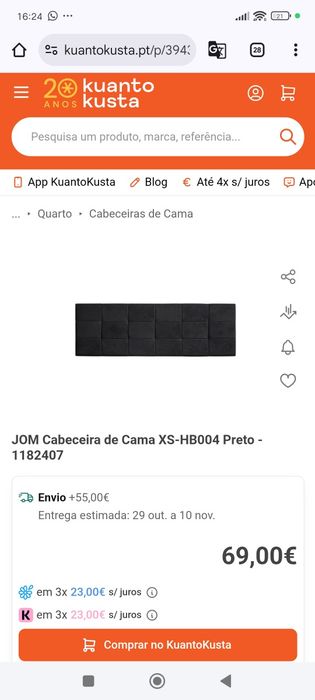 Cabeceira de cama JOM
