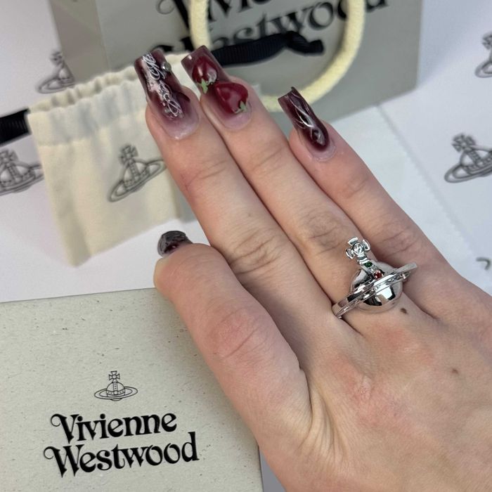 Кільце перстень vivienne westwood orb | half orb ring, вів'єн вествуд