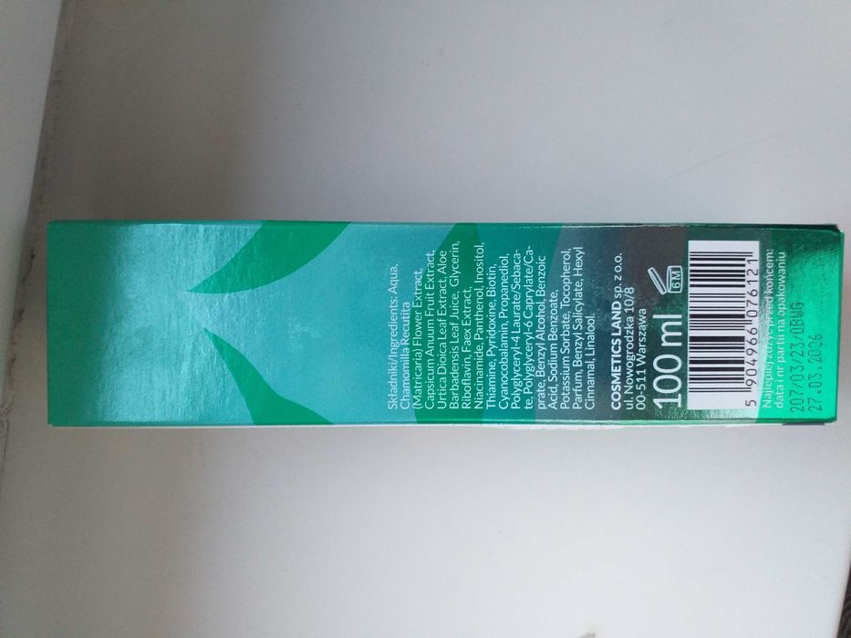 Nowa wcierka do włosów ziołowa stymulująca porost włosów, pachnąca